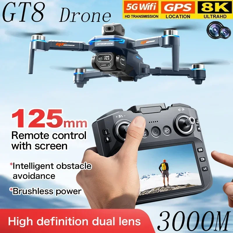 Drone Video Production - GT8 Drone Obstacle Avoidance Belt 4.3-inch