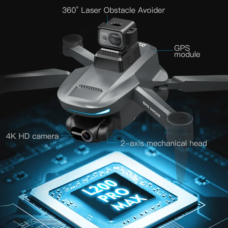 L200 PRO MAX Drone 4K 2-Axis P - Drone Lidar 리뷰 및 가격