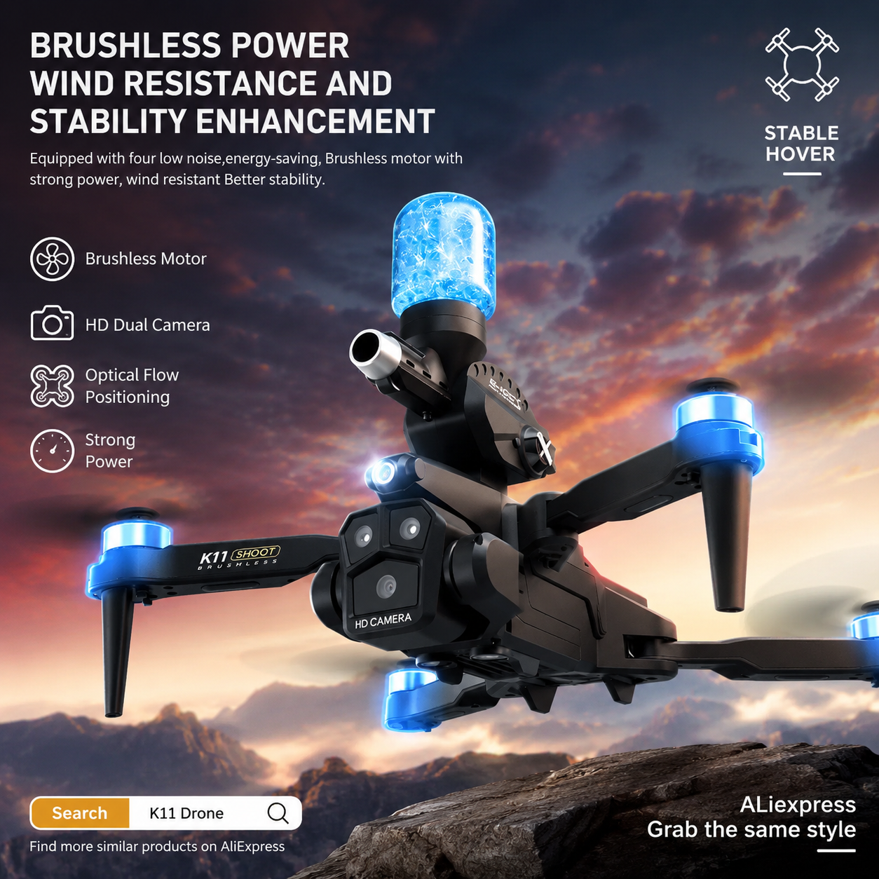 K11MAX Drone with Water Bombs  - Drone Photogrammetry 리뷰 및 가격