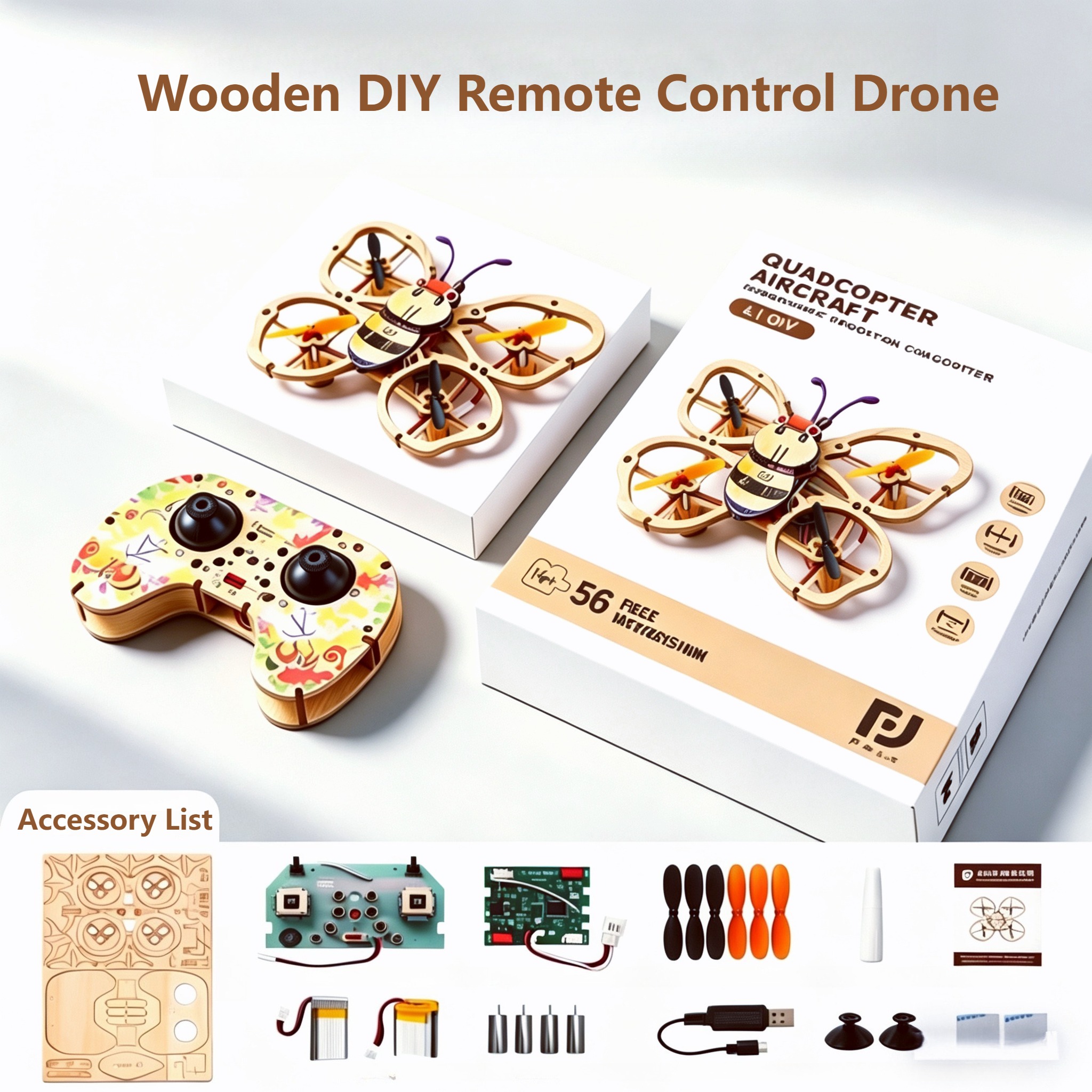 2026 New Wooden DIY Assembled  - Drone Aerial Photography 리뷰 및 가격