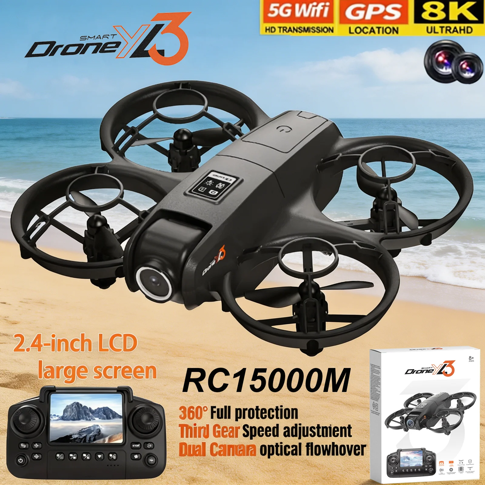 New YL3 RC Drone 8K 1080P Wide - Drone Mapping 리뷰 및 가격