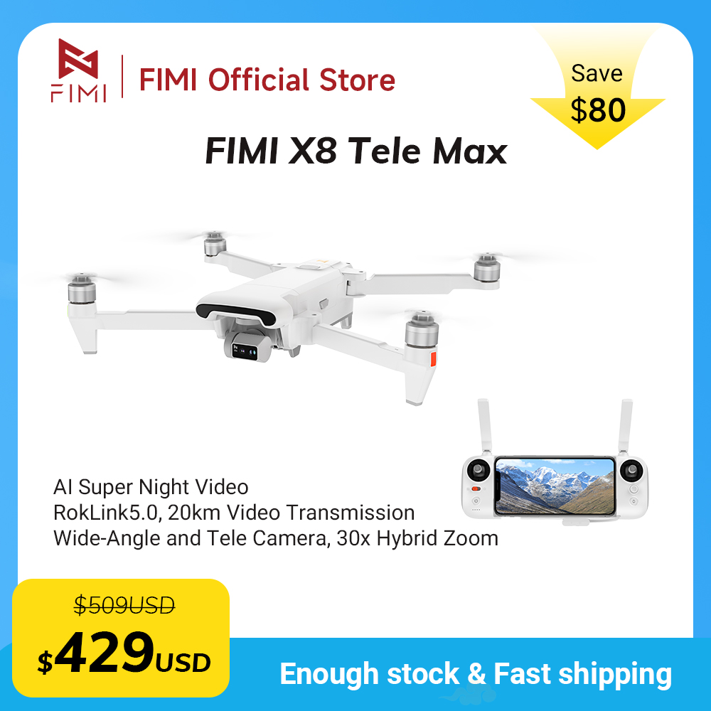 FIMI X8 Tele Max drone 1/2-inc - Drone Thermal Imaging 리뷰 및 가격